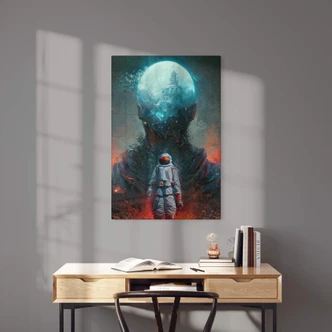 Tableau sur verre Heine - Astronaute en voyage - Astro Cruise 