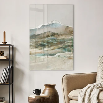 Tableau sur verre Montagnes abstraites - Hobday 