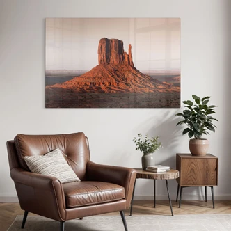 Glasbild Felsformation in Monument Valley - Hugonnard 
