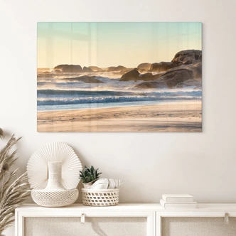 Stampa su vetro Costa della spiaggia all'alba in Africa - Hugonnard 