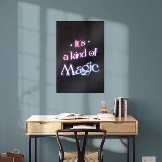 Glasbild Songtext - It's a kind of magic 