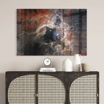 Tableau sur verre James Webb Telescope - Nébuleuse de la Tarentule 
