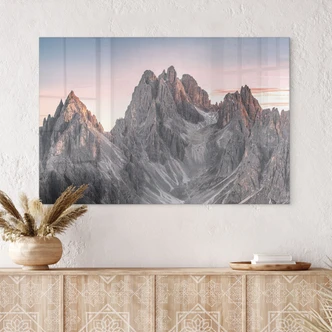 Tableau sur verre Hautes montagnes - Ling 