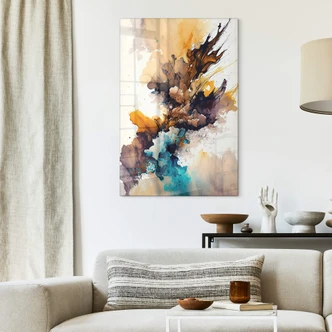 Tableau sur verre Mauro - Une explosion de couleurs en automne 