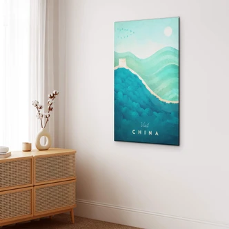 Tableau sur verre Rivers - Chine 