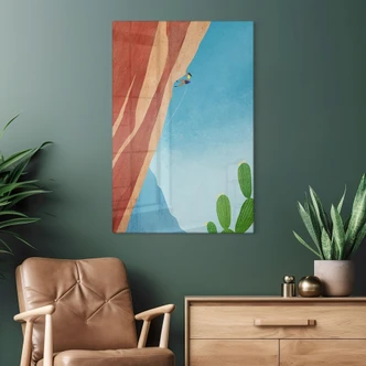 Glasbild Klettern am Grand Canyon - Rivers 