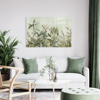 Tableau sur verre Botanique tropicale - UN Designs 