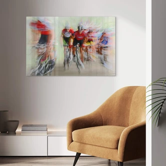 Glasbild Urlings - Radrennen - Die letzte Runde 