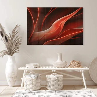 Tableau sur verre Wechsler - plantes d'agave en automne 