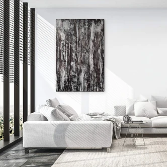 Tableau sur verre Zamart - Lignes abstraites 