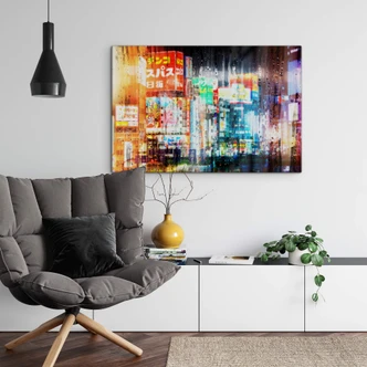 Glasbild Hugonnard - Hinter dem Fenster 