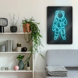 Glasschilderij Mielu - Astronaut 