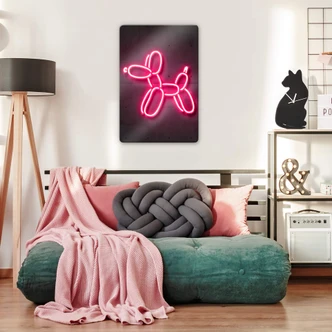 Glasschilderij Mielu - Balloon Dog 