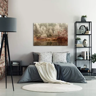 Glasschilderij van Dongen - Frosted Forest Glasschilderij van Dongen - Frosted Forest