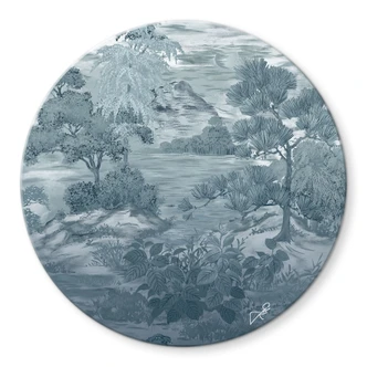 Glasbild Fujisan - Guido Maria Kretschmer Kollektion - Rund - Ø 70 cm 