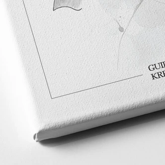 Leinwandbild Audrey in Schwarz-weiß - Guido Maria Kretschmer Kollektion - 40x60 cm 