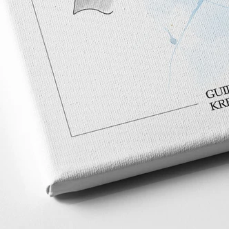 Leinwandbild Audrey in Blau - Guido Maria Kretschmer Kollektion - 40x60 cm 