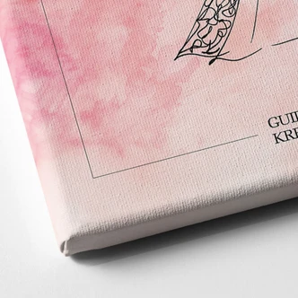 Leinwandbild Greta in Farbwolken - Guido Maria Kretschmer Kollektion - 40x60 cm 