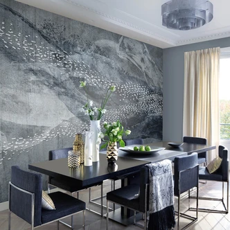 Guido Maria Kretschmer Fotobehang Art Edition Deep Sea Silver 