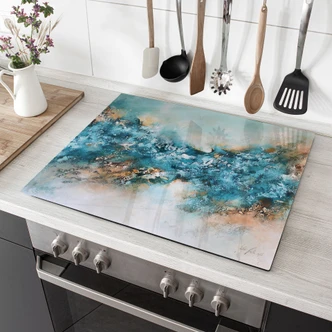 Afdekplaat fornuis Abstracte ijssamenstelling - Fedrau 