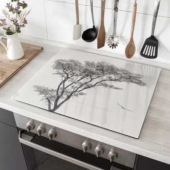 Piastra coprifornello Albero minimalista in un paesaggio tranquillo - Farina 