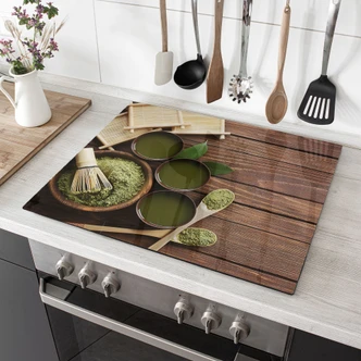 Hob cover -Matcha Tea 