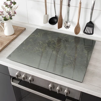 Herdabdeckplatte Farn im Nebelwald in Grün - Ms Tiff 