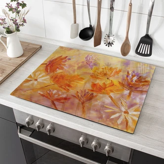 Plaque de recouvrement pour cuisinière Goldener Blütenrausch - Pomata 