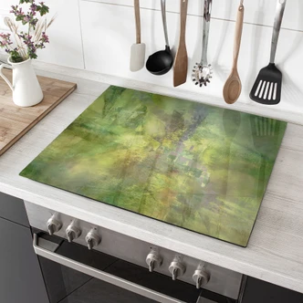 Herdabdeckplatte Farbenspiel aus Goldgrün - Schmucker 