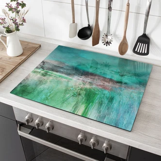 Piastra di copertura del fornello Paesaggio fantastico verde - Schmucker 