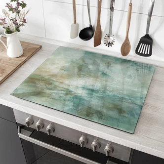 Herdabdeckplatte Salbeigrünes Nebellicht - Schmucker 