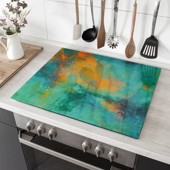 Piastra coprifornello aurora boreale color turchese - Schmucker 