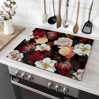 Protège plaque de cuisson UN Designs - Arrangement floral 