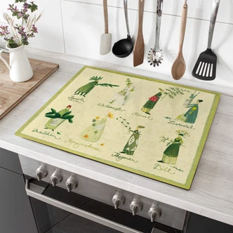 Herdabdeckplatte - Leffler - Kräuter 