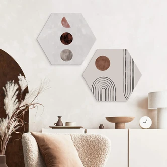 Hexagon Dibond 1X Studio - Archs and Buds 