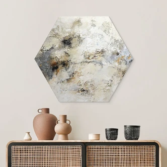 Zeshoekige muurschildering Kleuren van de aarde - Fedrau - Alu-Dibond Zeshoekige muurschildering Kleuren van de aarde - Fedrau - Alu-Dibond