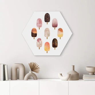 Hexagon - Alu-Dibond Fredriksson - Eis Variation 