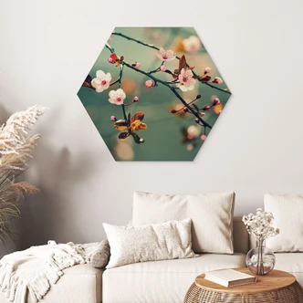 Wanddecoratie lente ontwaken - aluminium dibond 