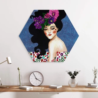 Hexagon Dibond Hülya - Whispering Heart 