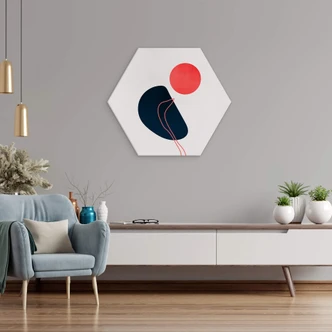 Hexagon Dibond Kubistika - Abstraction 