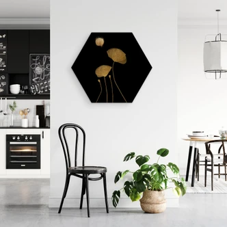 Hexagon Dibond Kubistika - Moonlight Dancer 