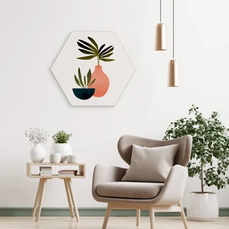 Hexagon Dibond Kubistika - Scandinavisch Stilleven 