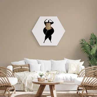 Hexagon Dibond Kubistika - Sun Dance 