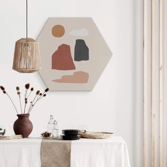 Hexagon Dibond Orara Studio - Landscape by Day 