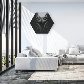 Hexagon Dibond Orara Studio - Minimalistic Moon 