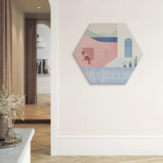 Hexagon Dibond Rivers - Greece 