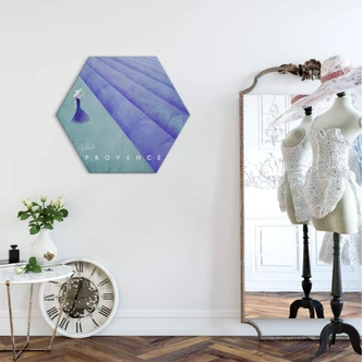 Hexagon Dibond Rivers - Provence 