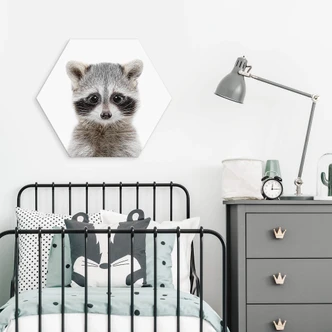 Hexagon Dibond Sisi & Seb - Wasbeertje 