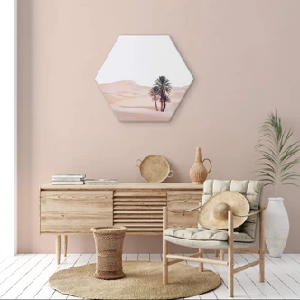 Hexagon Dibond Sisi & Seb - Dreamy Desert 