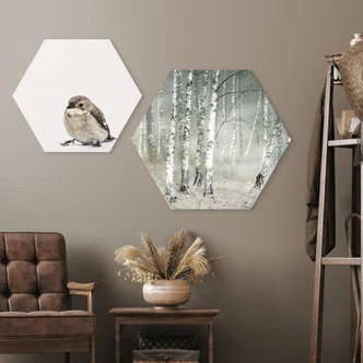 Hexagone - Tableau sur alu-Dibond Talen - Repos matinal 